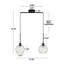 Luminaire suspendu pour îlot de cuisine à 2 lumières à intensité variable Concow-217396435