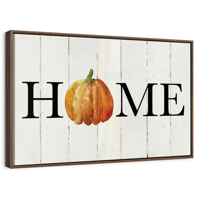 Plaque murale Home, Cadre flottant noyer, 31 po x 21 po