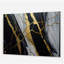 Abstract Geode Black II - Art mural abstrait en marbre pour cuisine-101524166