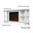 Penrose 58" TV Stand with Slim Electric Fireplace by Real Flame-71608557