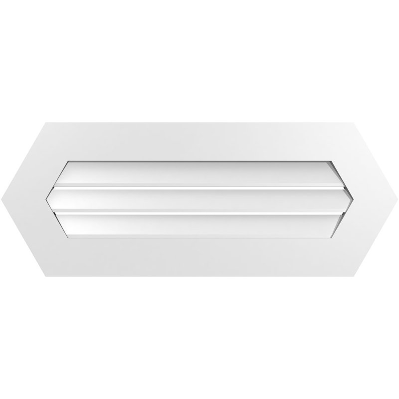 Évent horizontal fonctionnel à pignon en uréthane à surface horizontale Signature, H 14 po x l 36 po x P 1 po