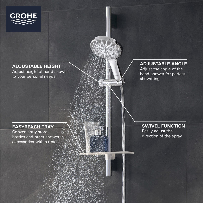 Smartactive Thermostatic Shower Faucet with DreamSpray Technology, Starlight Chrome