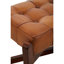 Waylan Genuine Leather Upholstered Bench