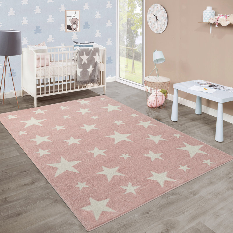 Aquila Pink/White Rug, Rectangle 120 x 170cm