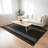 Black Themed Geometric Colorful Patterned Woven Base Washable Carpet-2132259304