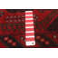 Tapis rouge noué à la main 3 pi 9 po x 6 pi 1 po Teimani