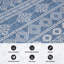 Tapis intérieur / extérieur bleu / crème Jerrlyn Southwestern-180097616