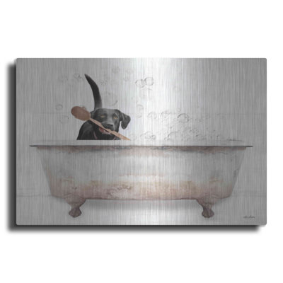 August Dog® «Doggy Bubbles» par Lori Deiter, art mural en métal