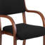 Chaise de salle d'attente en cuir Marthell-20138079