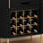 Modern Wine Bar with Wine Glass Rack and Storage Drawer-1878873240