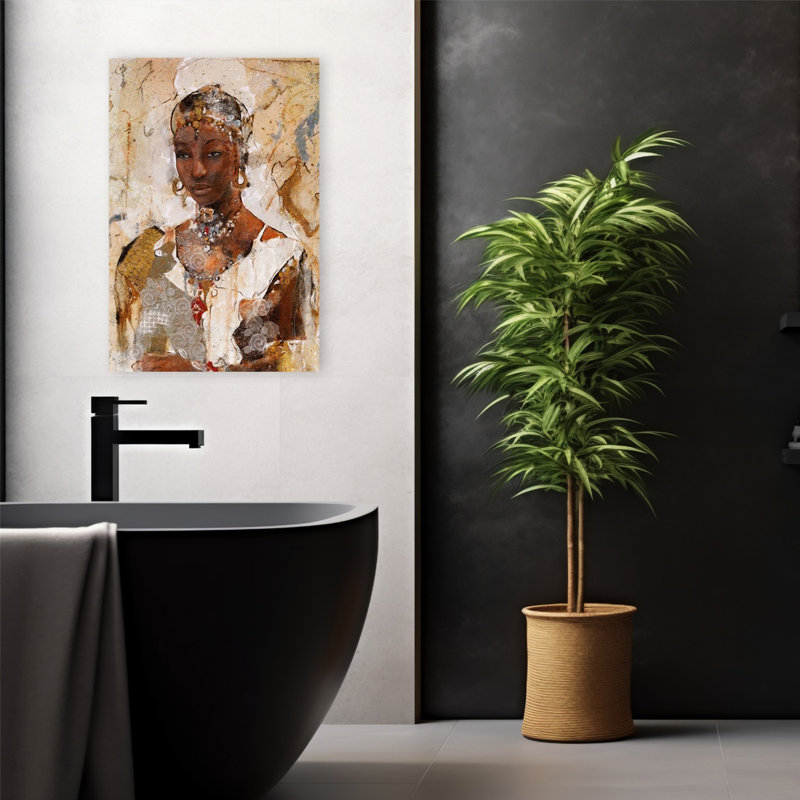 Tranquility No. 1 - Multicultural Figurative Art, 24" H x 16" W