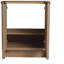 Coiffeuse autoportante de 24 po avec bol en céramique blanche et 2 portes d'armoire à fermeture en douceur-120406478