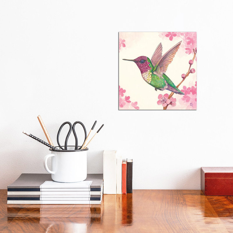 Anna's Hummingbird - Wrapped Canvas Painting, 30.48 cm H x 30.48 cm W