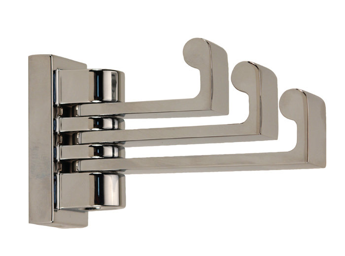 Luna Triple Robe Hook, Polished Chrome
