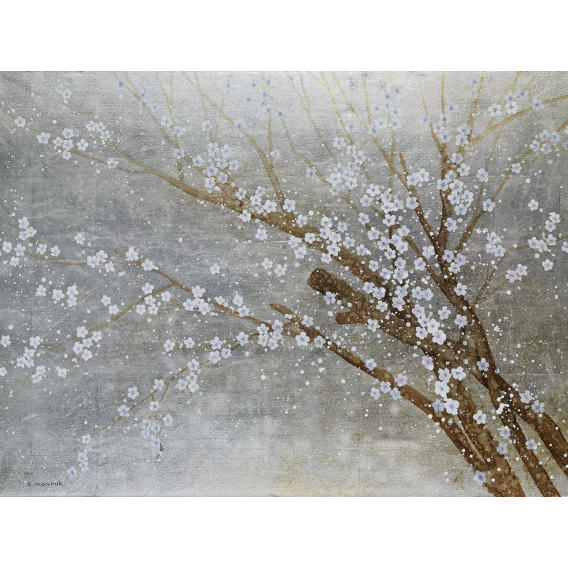 " Horizontal Blossom 10 " by Hulis Mavruk Painting Print, 48" W x 36" H