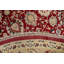 Tapis oriental à motif de teinture unique ivoire / rouge / beige / noir Tabriz noué à la main 8 pi x 8 pi