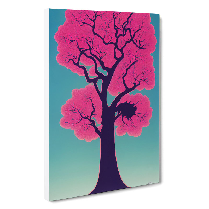 Cherry Blossom Tree No.1 - Print, Wrapped Canvas, 50cm H x 35cm W x 3cm D, No Matte
