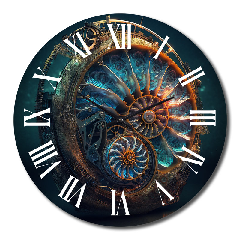 Horloge murale bioluminescente Spiral Oceanic Astrolabe I, Très grand