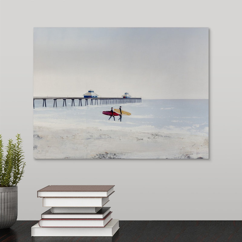 « soleil et sable ii », peinture sur toile, Toile tendue, H 12 po x l 16 po x P 1,25 po