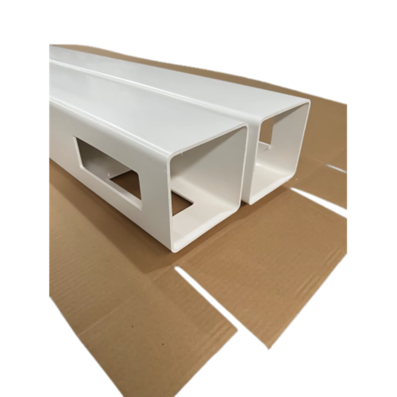 Ensemble de 2 poteaux d'angle pour clôture en vinyle blanc