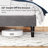 Bed Frame, Linen Storage Headboard, Strong And Stable, No Noise,Under Bed Storage, No Box Spring (Carbon Gray)-1912162662