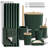 Complete 22 Piece Bathroom Accessory Set with Bath Rugs, Shower Curtain Set, Liner, and Hooks-95756589