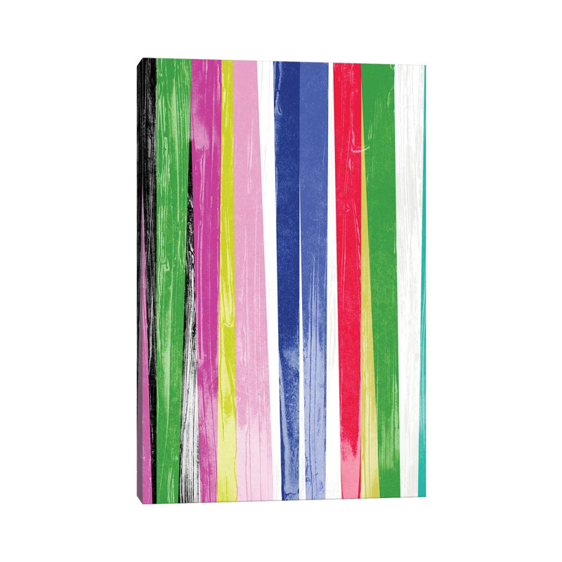 Vertical Bands II by June Erica Vess - Wrapped Canvas Painting, 66.04 cm H x 45.72 cm W x 3.175 cm D
