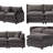 105" Modular L-Shaped Sectional Sofa Upholstered Soft Chenille Fabric 3-Seater Couch with Ottoman and Pocket Spring Cushions for Living Room-1548352352