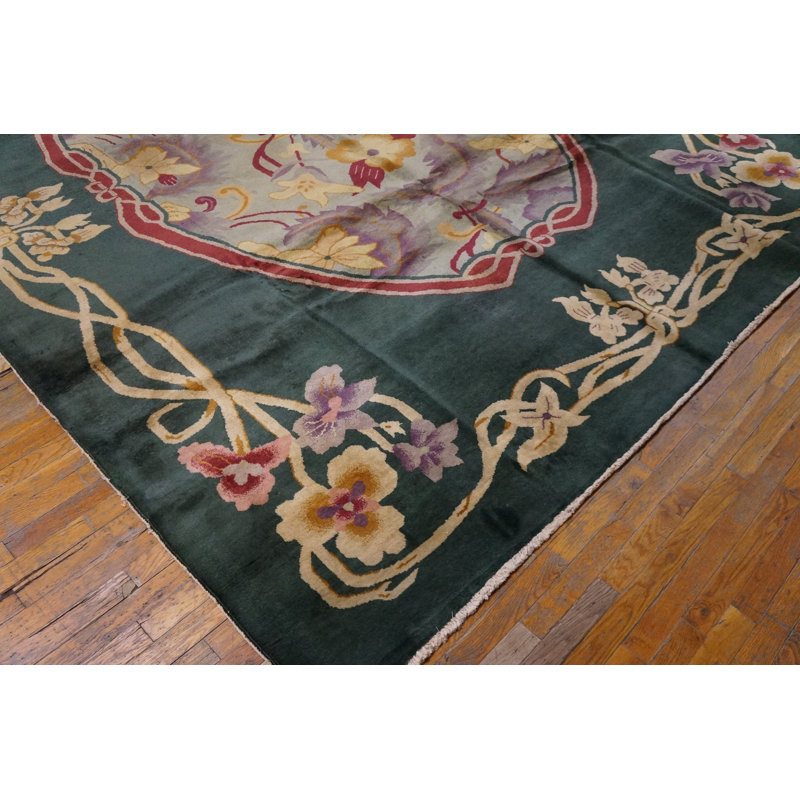 Tapis antique chinois Art Deco / Art Nouveau