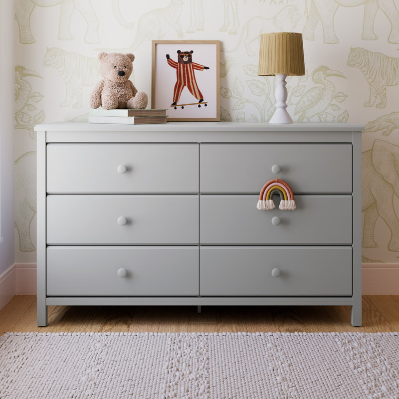 Commode double 6 tiroirs Alpine, Galet
