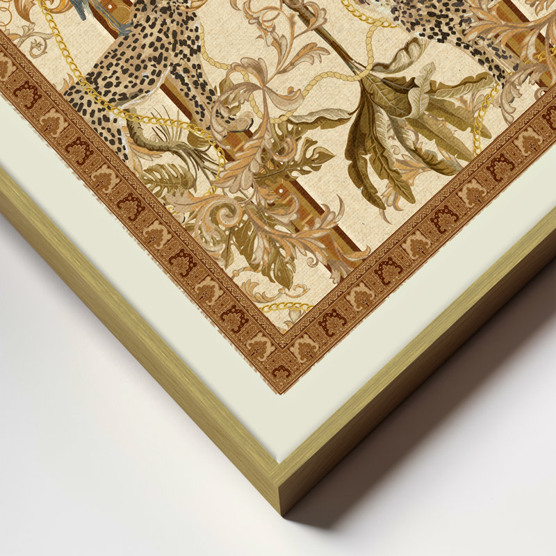Mirage Of The Savanna, 40" H x 40" W, Gold