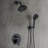 6 in. Wall Mounted Shower Heads with 3-Setting Handheld Shower-114985976