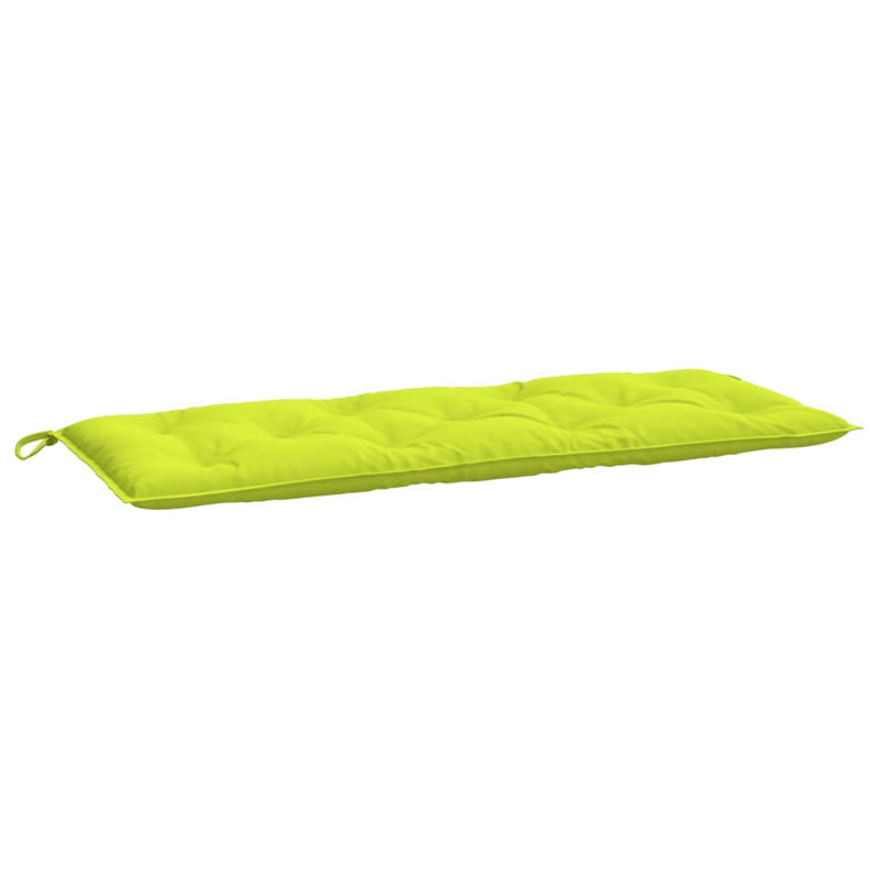 Coussin de siège d'extérieur, 47,2 po x 19,7 po, Vert vif