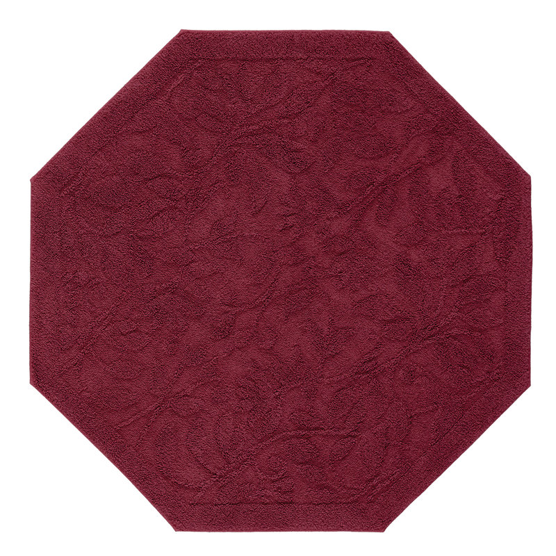 Tapis pour salle de bain Berger, Octogone H 48 po x l 48 po x P 0,47 po, Cabernet