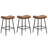 26" Faux Leather Upholstered Backless Saddle Bar Stool with Metal Frame-777344755-777344758