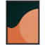 Reproduction d'art encadrée abstraite pour décoration intérieure moderne - 11 po x 14 po-116561419-116561417