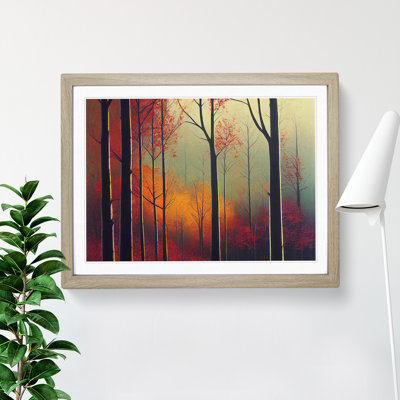 Enlightening Autumn Forest - Single Picture Frame Print