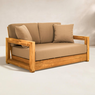 Melrose 52.75" Wide Loveseat with Cushions