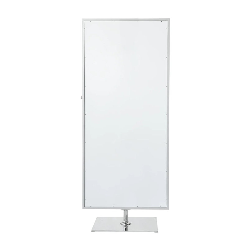 Duchess Full Length Vanity Makeup Mirror with Smart LED Lighted Strip Lights and Adjustable Brightness, Silver