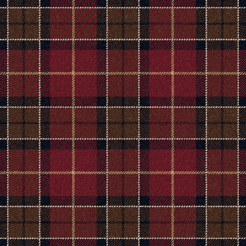 Alminus Design Center Magee Garnet Plaid Area Rug, Rectangle 10'9" x 13'2"