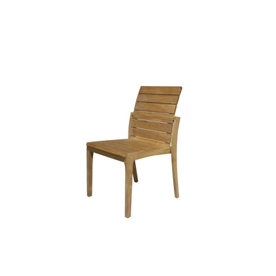 Chaise d'appoint de patio en teck