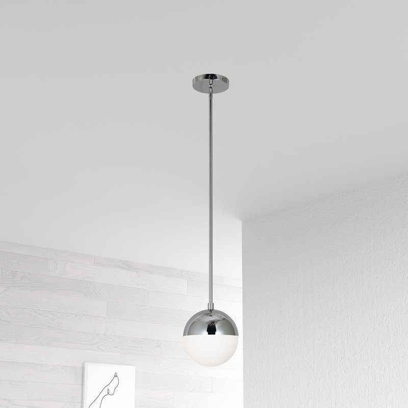 Exira 1 - Light Single Pendant, Polished Chrome