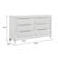 Commode, finition blanc perle