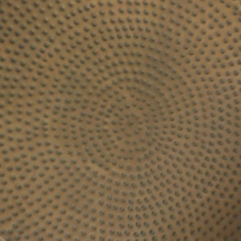 Preston 36"W Modern Round Metal Coffee Table With Hand-Hammered Texture