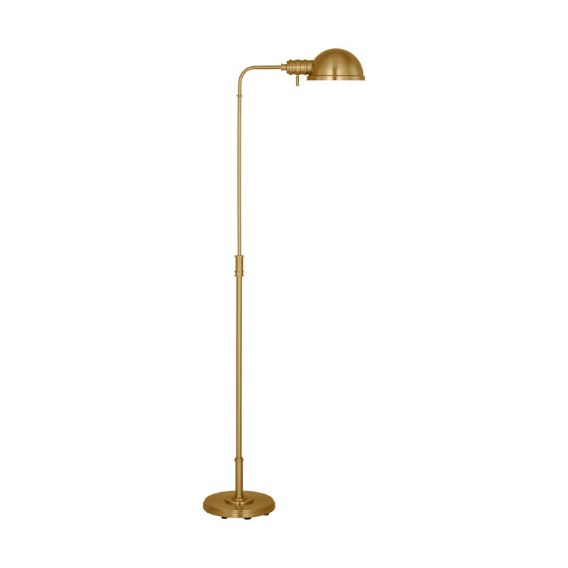 43.25'' Task Floor Lamp, Burnished Brass