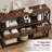 47'' Farmhouse Console Table With 3 Drawers And Open Shelf, Sofa Table Behind Couch For Living Room, Entryway, Hallway, Foyer, Rustic Brown