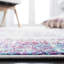 Tapis mauve / bleu / gris à motif abstrait Olmstead-1493354244