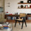 Chaise en rotin Eveleth avec structure en bois massif