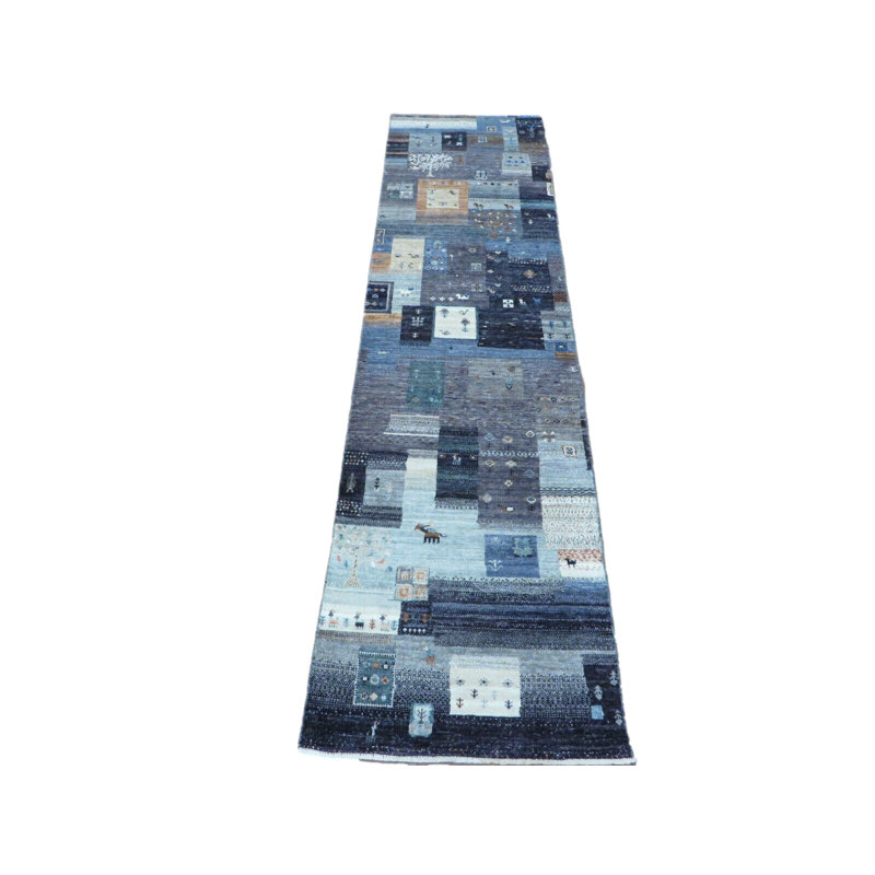 Tapis oriental noué à la main 2 pi 6 po x 9 pi 7 po Kashkuli Gabbeh