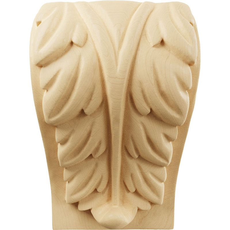 Wood Bracket/Corbel, Alder, 3.25" W x 5" H x 2.75" D